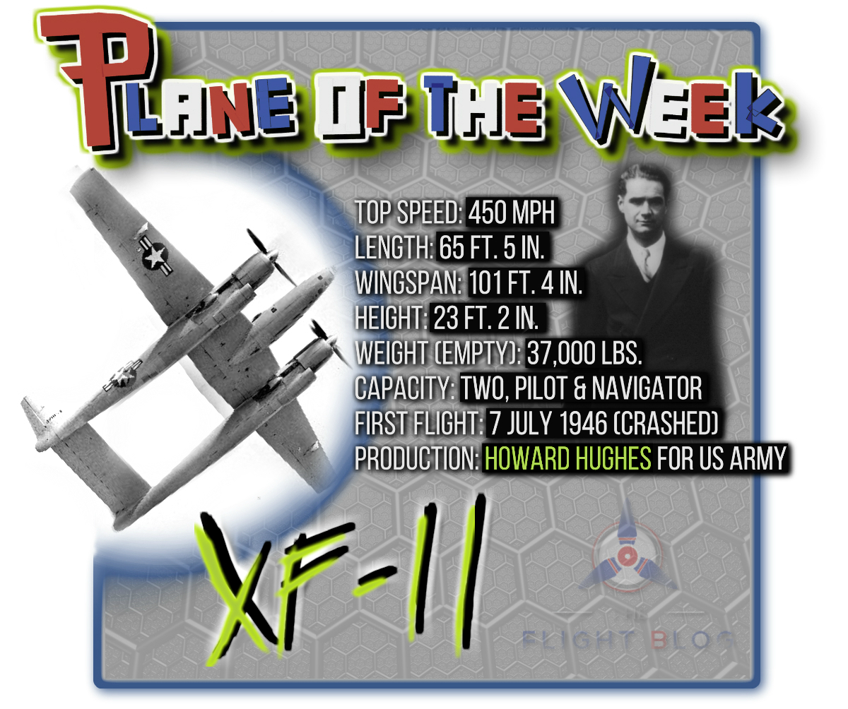 Howard Hughes' XF-11 Specification Table