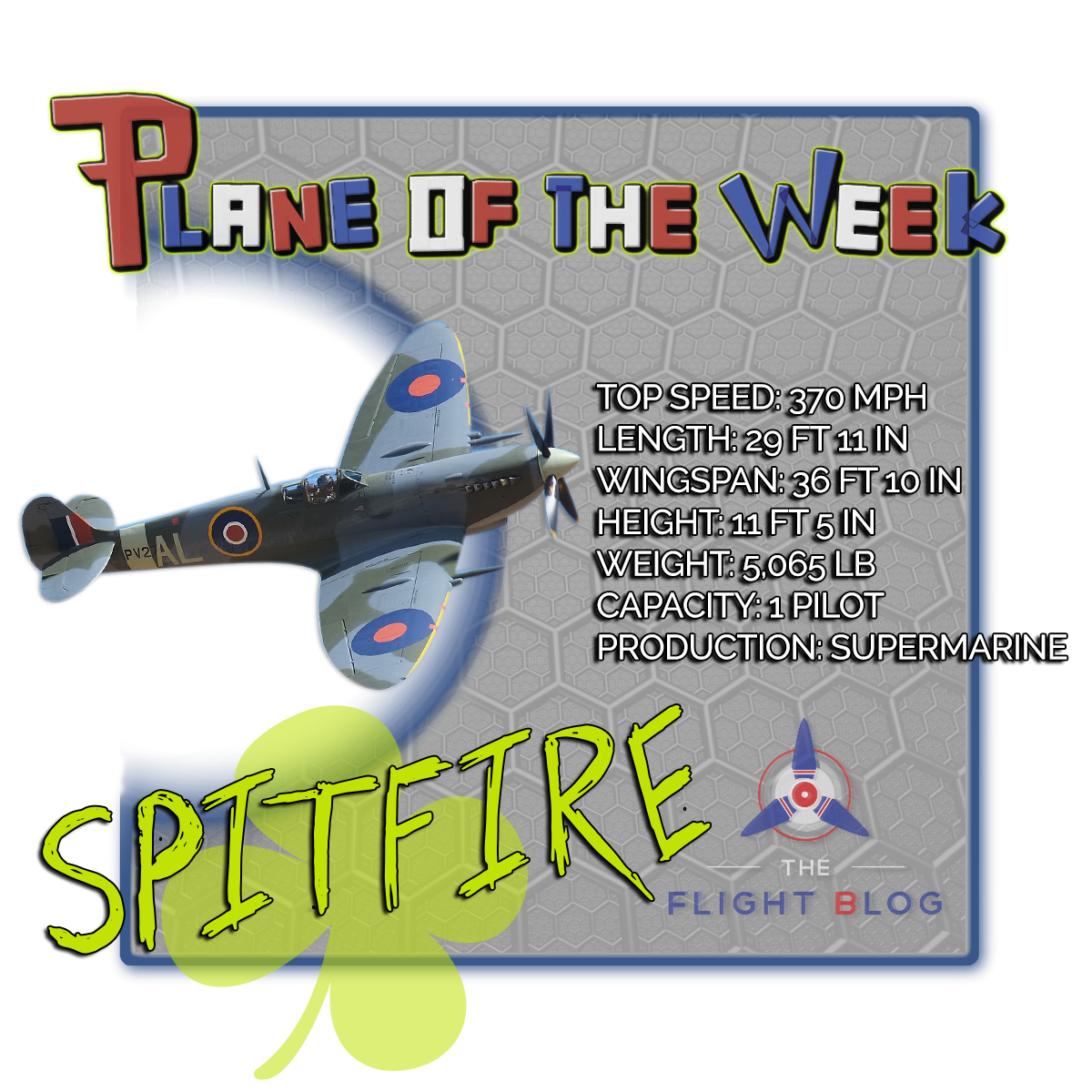Supermarine Spitfire specifications