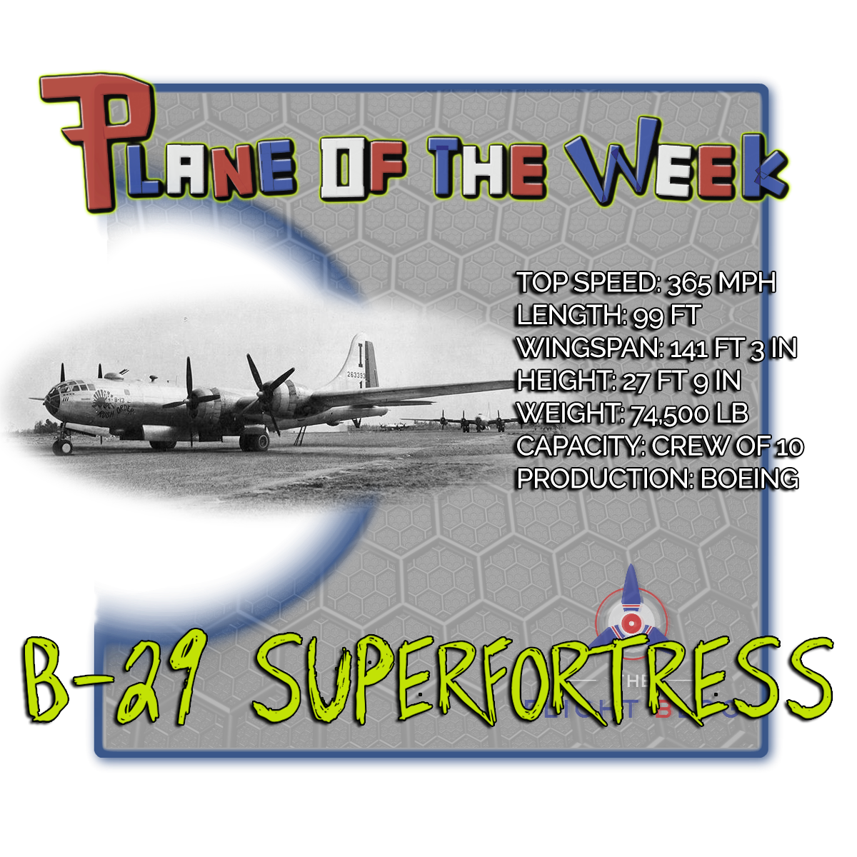 B 29 Superfortresses specifications