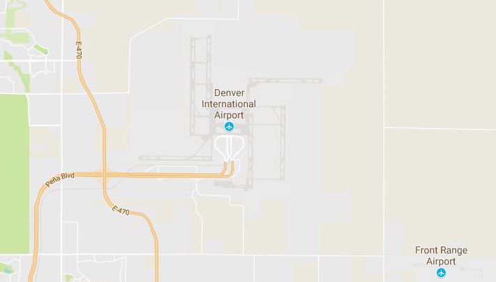 map of Denver airport