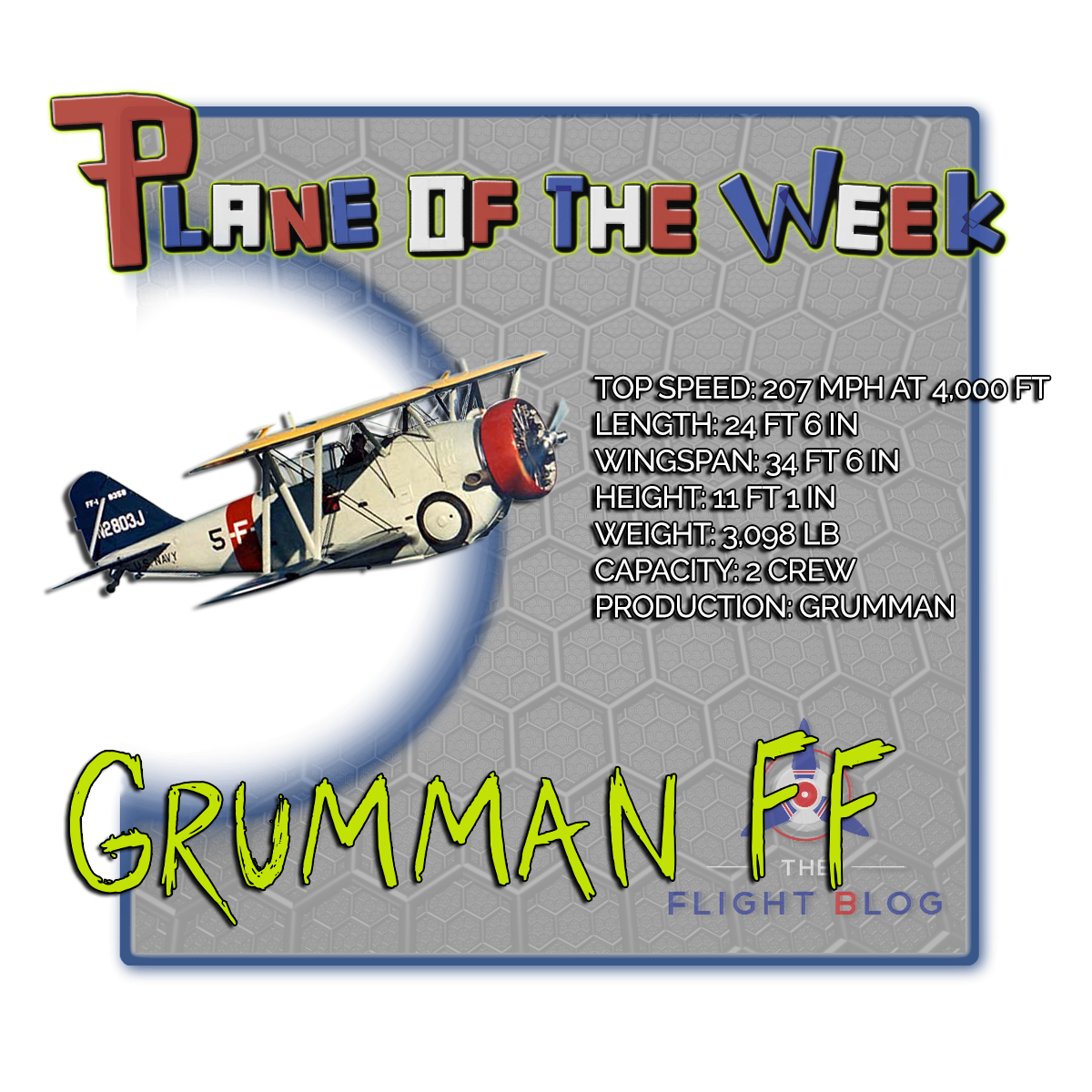 Grumman FF specifications